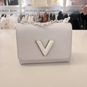 Louis Vuitton Twist PM Bag White Epi Leather cross body